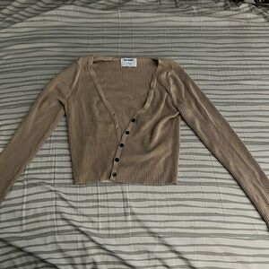 Old Navy Beige Cardigan XS